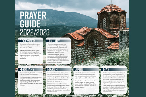 Prayer Guide Fall/Winter 2022