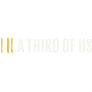 A logo that says A Third of Us