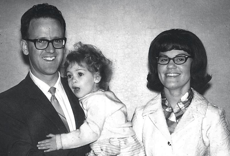 A photo of Burton and Ruth Alexander and their daughter