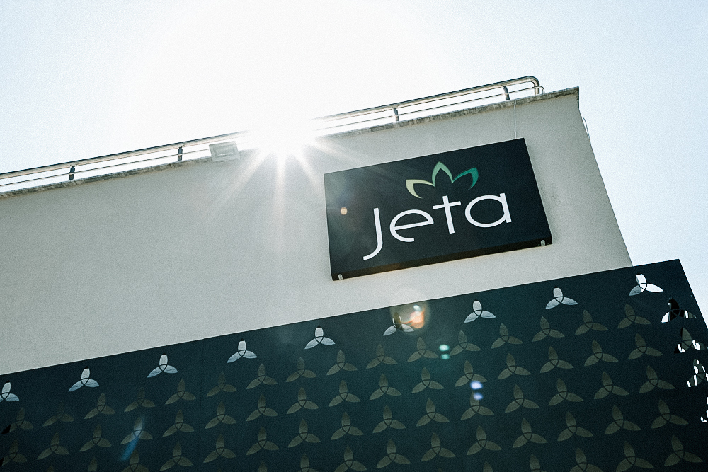 The Jeta ministry center A building with the word Jeta on the side